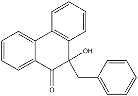 10-benzyl-10-hydroxy-9(10H)-phenanthrenone 结构式