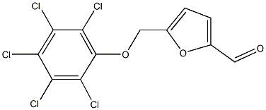 5-[(2,3,4,5,6-pentachlorophenoxy)methyl]-2-furaldehyde 结构式