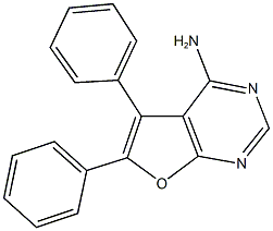 5,6-diphenylfuro[2,3-d]pyrimidin-4-ylamine 结构式