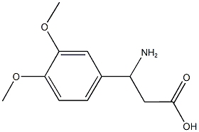 3-(3,4-dimethoxyphenyl)-beta-alanine 结构式