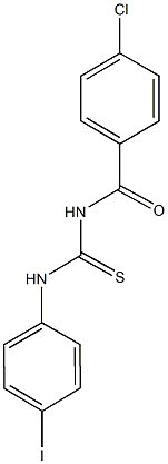 N-(4-chlorobenzoyl)-N'-(4-iodophenyl)thiourea 结构式
