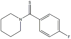 1-(4-fluorobenzothioyl)piperidine 结构式