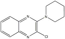 2-chloro-3-(1-piperidinyl)quinoxaline 结构式