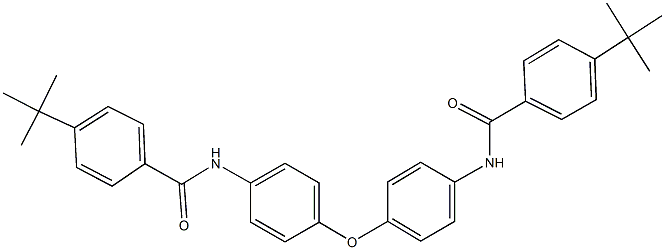 4-tert-butyl-N-(4-{4-[(4-tert-butylbenzoyl)amino]phenoxy}phenyl)benzamide 结构式