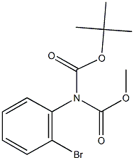tert-butyl methyl 2-bromophenylimidodicarbonate 结构式