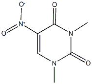 5-nitro-1,3-dimethyl-2,4(1H,3H)-pyrimidinedione 结构式