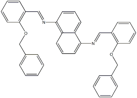 N-[2-(benzyloxy)benzylidene]-N-(5-{[2-(benzyloxy)benzylidene]amino}-1-naphthyl)amine 结构式