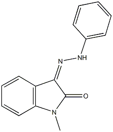 1-methyl-1H-indole-2,3-dione 3-(phenylhydrazone) 结构式