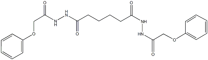 N'-{6-oxo-6-[2-(phenoxyacetyl)hydrazino]hexanoyl}-2-phenoxyacetohydrazide 结构式