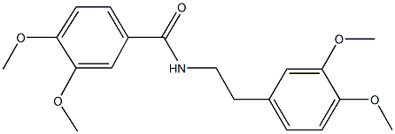 N-[2-(3,4-dimethoxyphenyl)ethyl]-3,4-dimethoxybenzamide 结构式