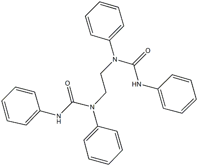 N-{2-[(anilinocarbonyl)anilino]ethyl}-N,N'-diphenylurea 结构式