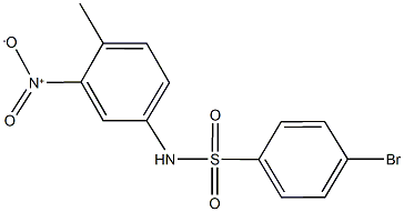 4-bromo-N-{3-nitro-4-methylphenyl}benzenesulfonamide 结构式
