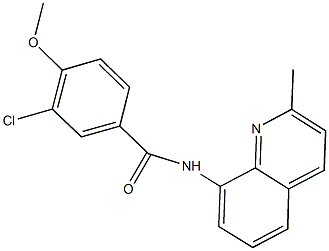 3-chloro-4-methoxy-N-(2-methyl-8-quinolinyl)benzamide 结构式