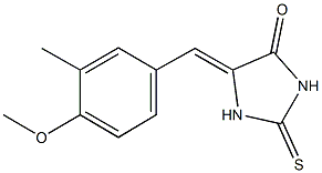 5-(4-methoxy-3-methylbenzylidene)-2-thioxo-4-imidazolidinone 结构式