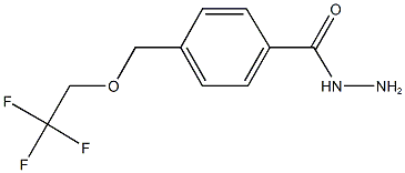 4-[(2,2,2-trifluoroethoxy)methyl]benzohydrazide 结构式