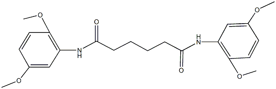 N~1~,N~6~-bis(2,5-dimethoxyphenyl)hexanediamide 结构式