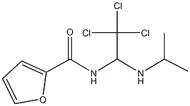 N-[2,2,2-trichloro-1-(isopropylamino)ethyl]-2-furamide 结构式