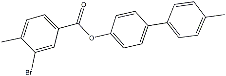 4'-methyl[1,1'-biphenyl]-4-yl 3-bromo-4-methylbenzoate 结构式