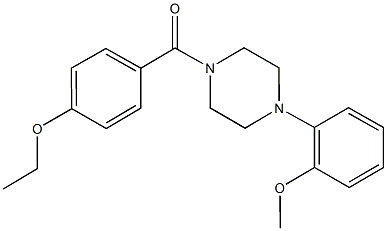 1-(4-ethoxybenzoyl)-4-(2-methoxyphenyl)piperazine 结构式