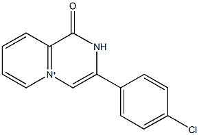 3-(4-chlorophenyl)-1-oxo-1H,2H-pyrido[1,2-a]pyrazin-5-ium 结构式