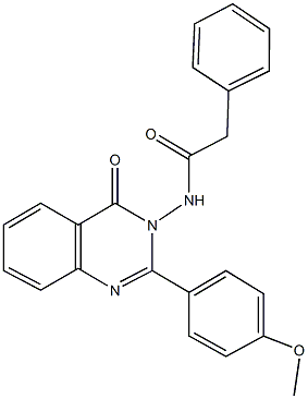 N-(2-(4-methoxyphenyl)-4-oxo-3(4H)-quinazolinyl)-2-phenylacetamide 结构式