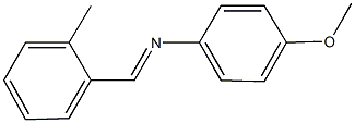 N-(4-methoxyphenyl)-N-(2-methylbenzylidene)amine 结构式