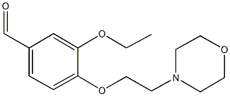 3-ethoxy-4-[2-(4-morpholinyl)ethoxy]benzaldehyde 结构式