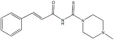 N-[(4-methyl-1-piperazinyl)carbothioyl]-3-phenylacrylamide 结构式