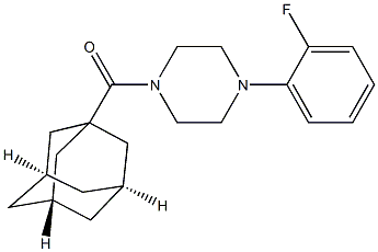 1-(1-adamantylcarbonyl)-4-(2-fluorophenyl)piperazine 结构式