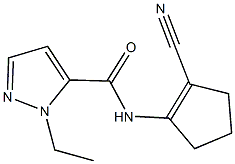 N-(2-cyano-1-cyclopenten-1-yl)-1-ethyl-1H-pyrazole-5-carboxamide 结构式