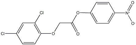 4-nitrophenyl (2,4-dichlorophenoxy)acetate 结构式