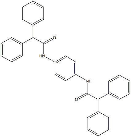 N-{4-[(diphenylacetyl)amino]phenyl}-2,2-diphenylacetamide 结构式