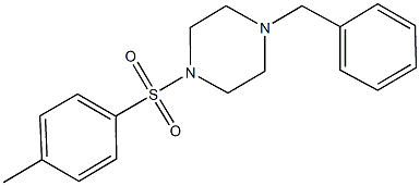 1-benzyl-4-[(4-methylphenyl)sulfonyl]piperazine 结构式