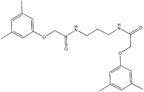 2-(3,5-dimethylphenoxy)-N-(3-{[(3,5-dimethylphenoxy)acetyl]amino}propyl)acetamide 结构式