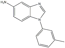 1-(3-methylphenyl)-1H-benzimidazol-5-ylamine 结构式