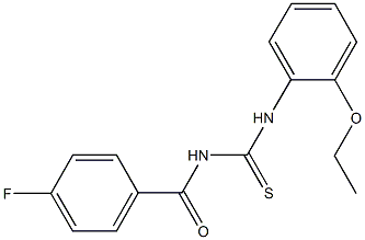 N-(2-ethoxyphenyl)-N'-(4-fluorobenzoyl)thiourea 结构式