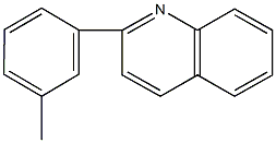 2-(3-methylphenyl)quinoline 结构式