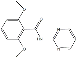 2,6-dimethoxy-N-(2-pyrimidinyl)benzamide 结构式