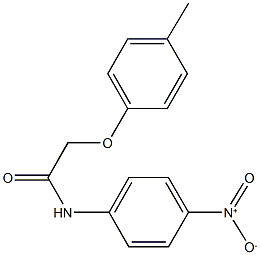 N-{4-nitrophenyl}-2-(4-methylphenoxy)acetamide 结构式