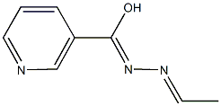 N-ethylidenepyridine-3-carbohydrazonic acid 结构式