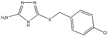 5-[(4-chlorobenzyl)sulfanyl]-4H-1,2,4-triazol-3-ylamine 结构式