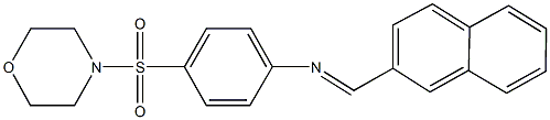 N-[4-(4-morpholinylsulfonyl)phenyl]-N-(2-naphthylmethylene)amine 结构式