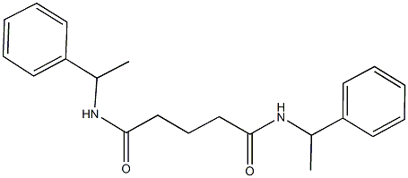 N~1~,N~5~-bis(1-phenylethyl)pentanediamide 结构式