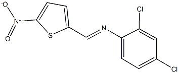 2,4-dichloro-N-[(5-nitro-2-thienyl)methylene]aniline 结构式