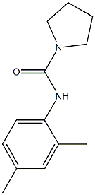 N-(2,4-dimethylphenyl)-1-pyrrolidinecarboxamide 结构式