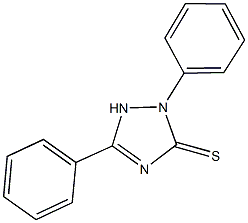 2,5-diphenyl-1,2-dihydro-3H-1,2,4-triazole-3-thione 结构式