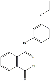 2-[(3-ethoxyanilino)carbonyl]benzoic acid 结构式