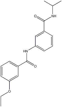 3-[(3-ethoxybenzoyl)amino]-N-isopropylbenzamide 结构式