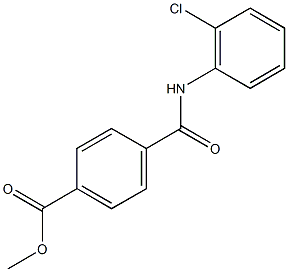 methyl 4-[(2-chloroanilino)carbonyl]benzoate 结构式