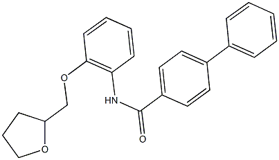 N-[2-(tetrahydro-2-furanylmethoxy)phenyl][1,1'-biphenyl]-4-carboxamide 结构式